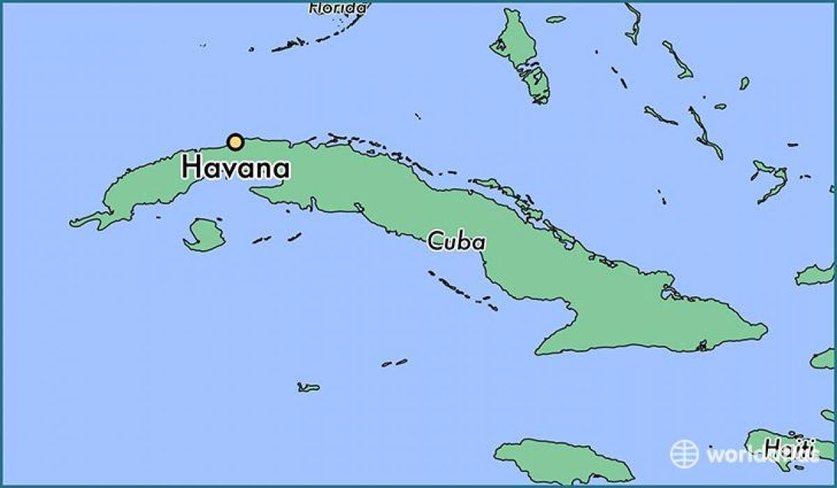 Havana Kuba xəritəsi