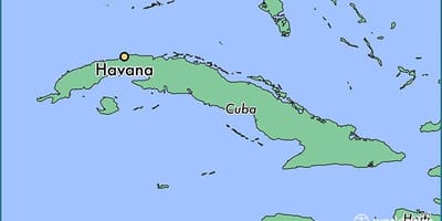 Havana Kuba xəritəsi